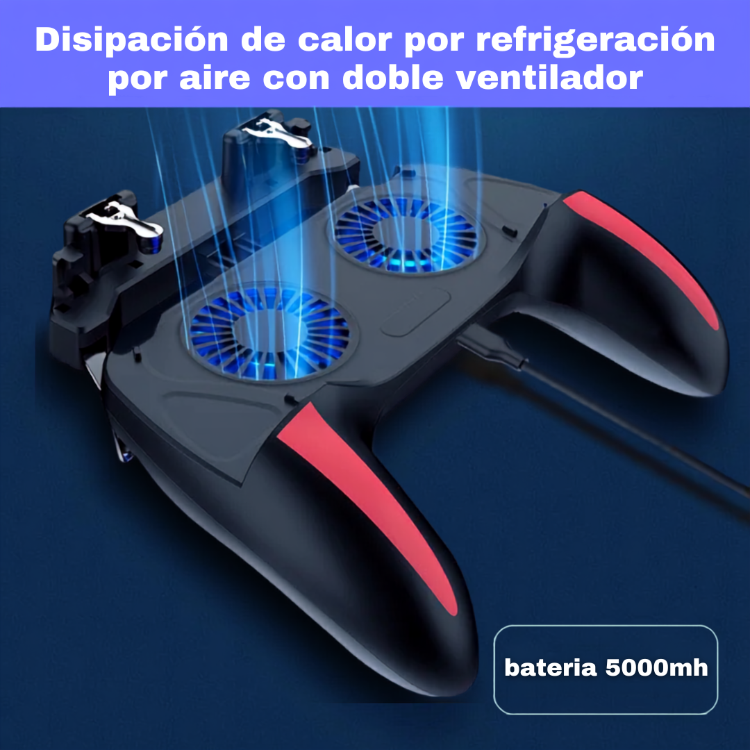 🎮 Vortexpad H10 con Enfriador Dual y Gatillos para Móvil (iOS / Android)