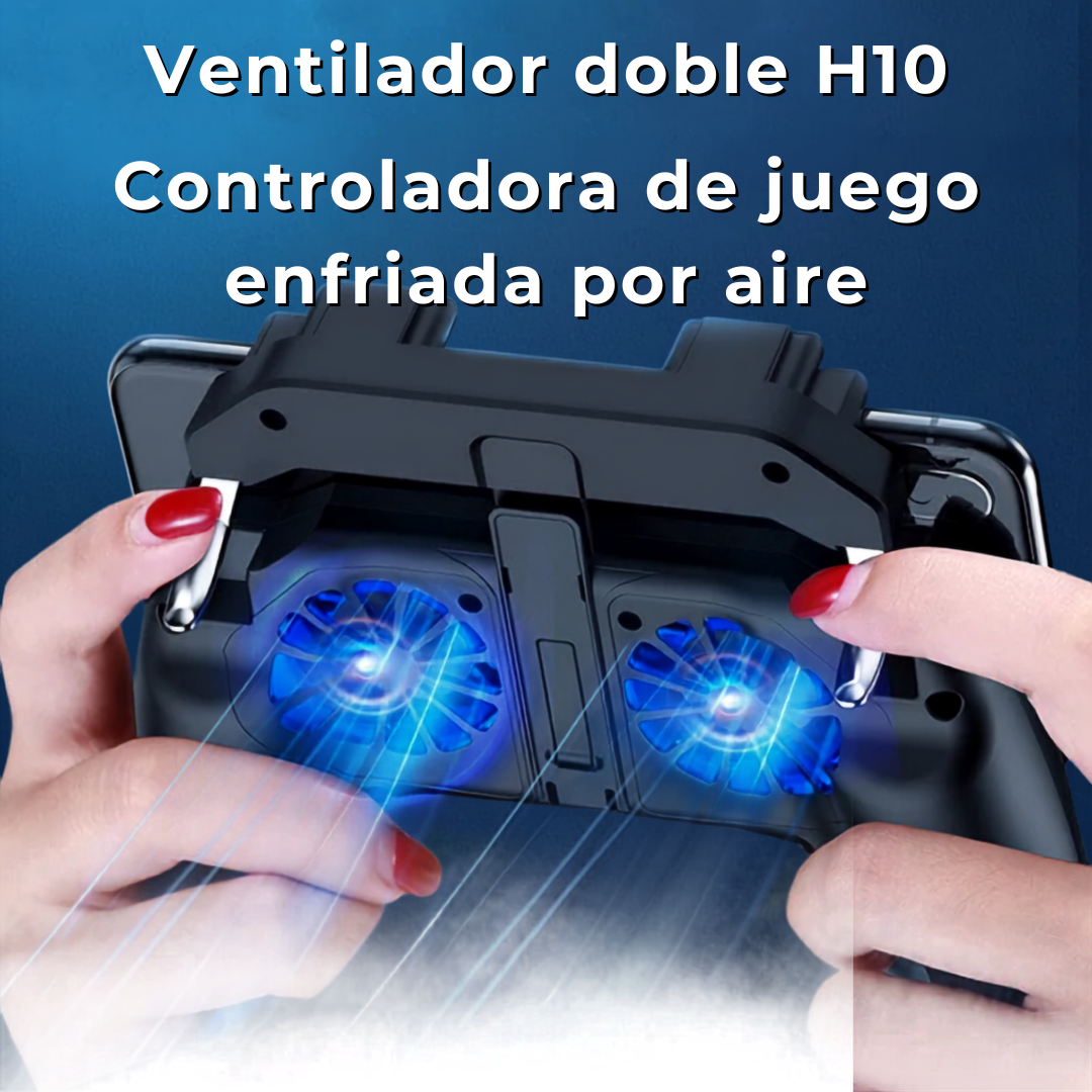 🎮 Vortexpad H10 con Enfriador Dual y Gatillos para Móvil (iOS / Android)